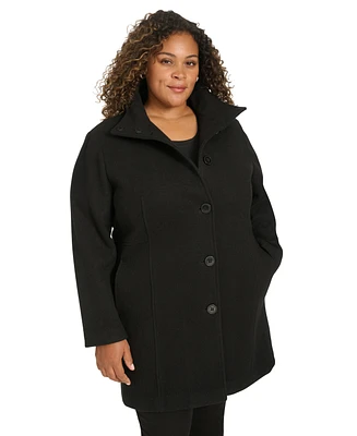 Calvin Klein Womens Plus Walker Coat