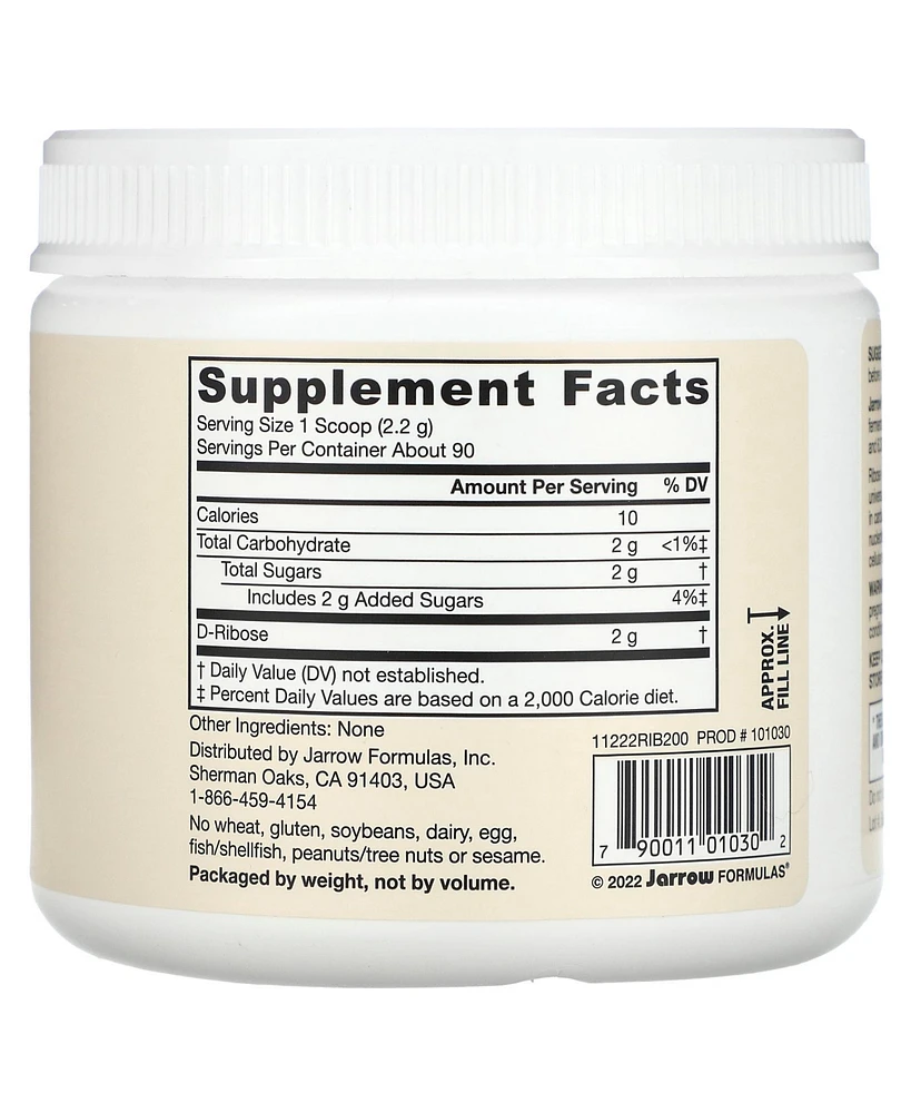 Jarrow Formulas Nutrition D-Ribose 2 g