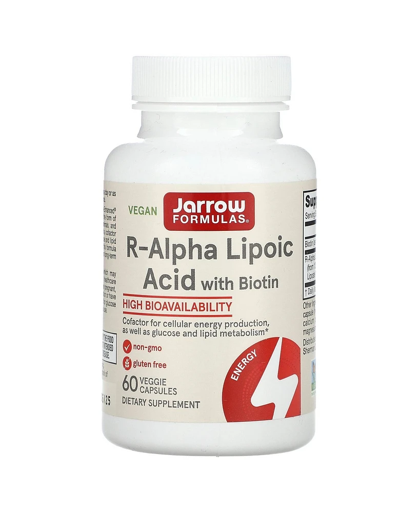 Jarrow Formulas R-Alpha Lipoic Acid with Biotin