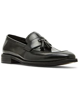 Steve Madden Men's Gray Tassel Leather Loafer