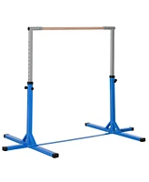 Streamdale Furniture Gymnastics Bar for Kids, Adjustable Height Gym Bar, Junior Training Kip Bar for Home, Built for kids 3+ Years, Blue