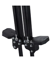 Vertical Climber, High-Intensity Cardio & Muscle Toning Exercise for Home Gym, Folding Steel, Adjustable Height, Display Monitor, 220 lbs. Weight Capa