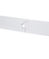 6' Rustic Interior Sliding Barn Door Mounting Hardware Kit, White