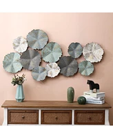 LuxenHome Metal Flowers Modern Wall Decor