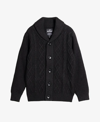 Xray Boys Cable Knit Shawl Cardigan