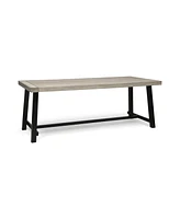 Simplie Fun Modern Acacia Wood Outdoor Dining Table For 8