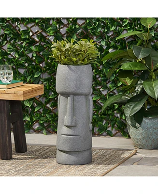 Simplie Fun Elegant Cast Stone Planter For Your Outdoor Oasis