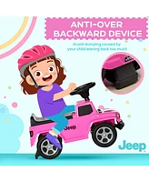 Kids Ride on Push Car, with Engine Sounds & Under-Seat Storage, Foot-to-Floor Ride on Sliding Car with Horn, Sit and Scoot Ride on Toy, Ages 1.5-3 Yea