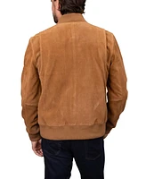 Bagatelle Homme Men's Genuine Suede Bomber Jacket