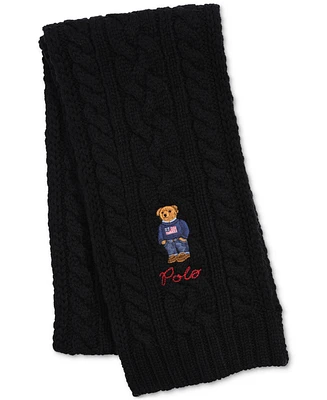 Polo Ralph Lauren Men's Cable-Knit Bear Scarf