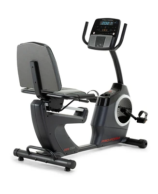 ProForm 325 Csx Recumbent Exercise Bike with 5” Display, Built-In Tablet Holder, and Fan