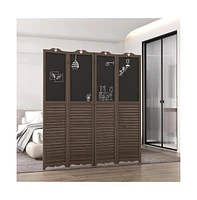 Slickblue Wooden Room Divider/Privacy Screen for Stylish Space Separation and Enhanced Privacy