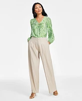 I.n.c. International Concepts Women's Pleated Wide-Leg Pants, Exclusively at Macy's