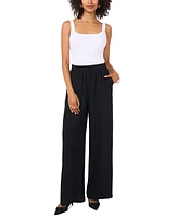 Vince Camuto Women's Pinstripe Wide-Leg Pull-On Pants