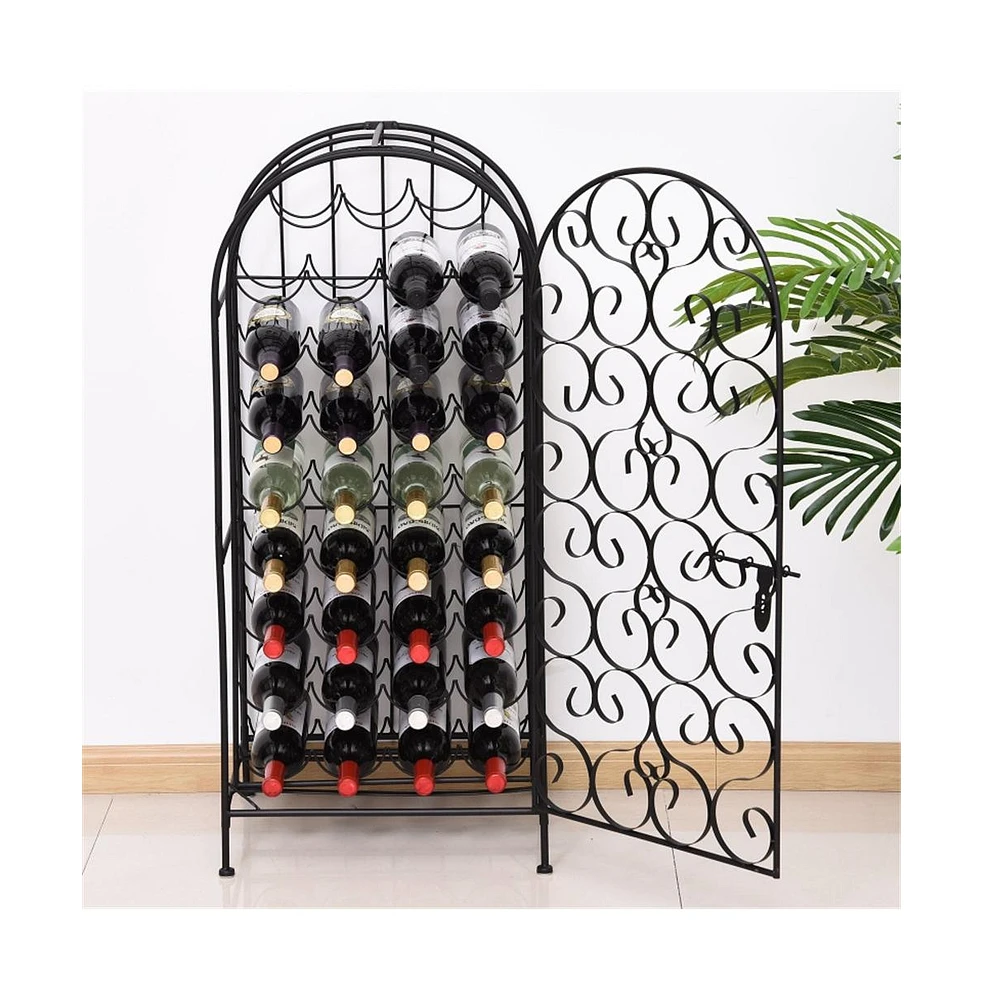 Slickblue Functional Wine Rack Cabinet for Elegant Storage and Display of Wine Bottles