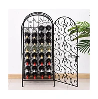 Slickblue Functional Wine Rack Cabinet for Elegant Storage and Display of Wine Bottles