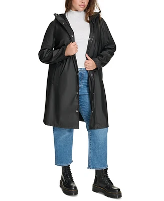 Levi's Plus Hooded Long-Sleeve Zip-Front Coat