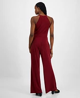 Bar Iii Women's Halter Knit Jumpsuit, Exclusively at Macy's