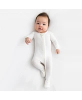 Bellabu Bear Baby Unisex Milk White Convertible Footie