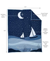 Lambs & Ivy Little Skipper 3-Piece Sailboat Nautical Nursery Crib Bedding Set
