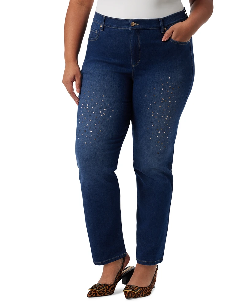 Gloria Vanderbilt Plus Size Embellished Amanda Jeans