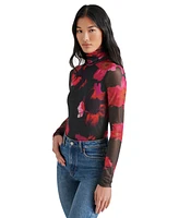 Steve Madden Women's Luella Floral-Print Mesh Bodysuit