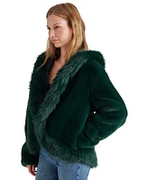 Steve Madden Women's Everfrost Faux-Fur Hooded Jacket