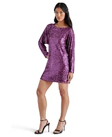 Steve Madden Women's Ginger Sequined Mini Shift Dress