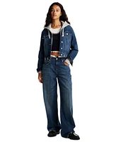 Tommy Jeans Women's Studded Star Denim Trucker Jacket