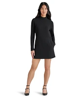 Steve Madden Women's Ty Mixed-Media Long-Sleeve Dress