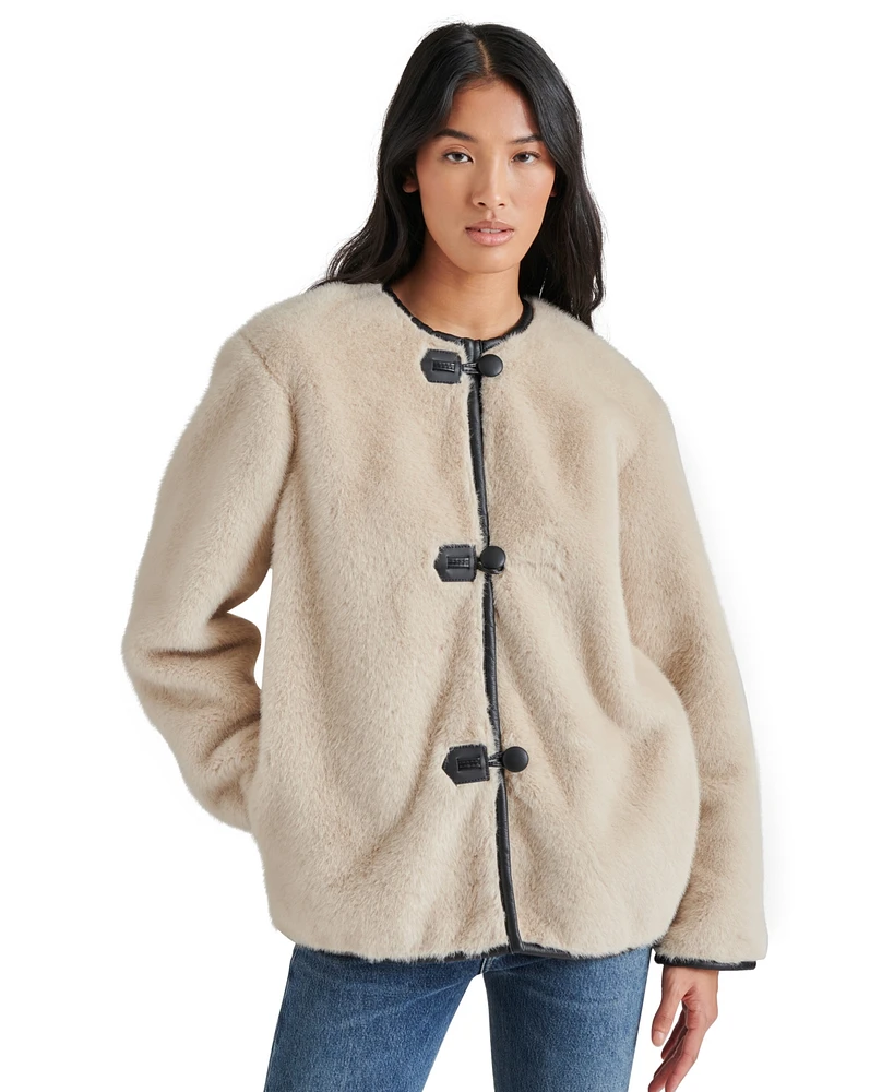 Steve Madden Women's Yuna Faux-Fur Jacket