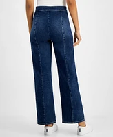 Nautica Jeans Women's Side-Zip Wide-Leg Sailor