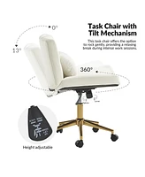 Hulala Home Sinclair Modern Office Chair with Sgs International Certified Stainless Steel Gas Spring