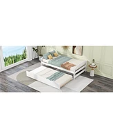 Platform Bed with Trundle Space-Saving & Versatile Sleeping Solution