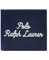 Polo Ralph Lauren Men's Embroidered Leather Billfold Wallet