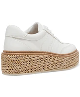 Dv Dolce Vita Women's Barkley Raffia Platform Lace-Up Sneakers