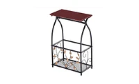 Slickblue Multifunctional Bathroom Table / Interior Side Table Tissue Magazine Rack A