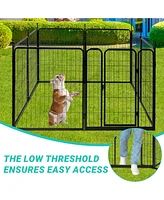 Slickblue Portable Dog Playpen Fence for Indoor & Outdoor Pet Containment and Safety