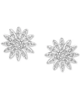 2-Pc. Set Diamond Starburst Pendant Necklace & Matching Stud Earrings (1/2 ct. t.w.) in Sterling Silver, Created for Macy's