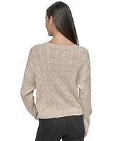 Dkny Jeans Women's Lightweight Cable-Knit Sweater