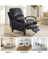 Hulala Home Alex Genuine Leather Manual Recliner