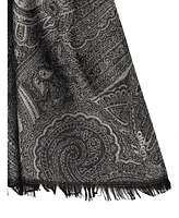 Olsen Shimmer Paisley Scarf