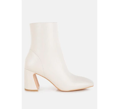 Bruna Square Toe Ankle Boots