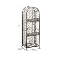 Functional Wine Rack Cabinet for Elegant Storage and Display of Wine Bottles