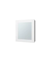 Fm Furniture Payson Medicine Cabinet in Melamine With Included Mirror, White