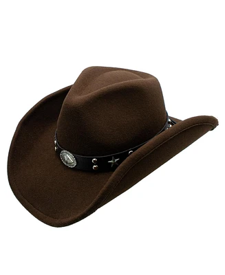 Peter Grimm Parker Polyester Adjustable Western Drifter Cowboy Hat