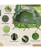 Streamdale Furniture Camping Tent Cot, Single Person Folding Cot Combo, Off-Ground Tent, Covered Outdoor Bed with Carry Bag for Hiking, Camping