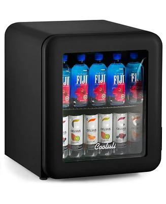 Cooluli Decor 1.7 cuft Glass Beverage Cooler