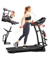 Ksports 16 Inch Wide Foldable Home Treadmill w/ Bluetooth & Fitness Tracking App