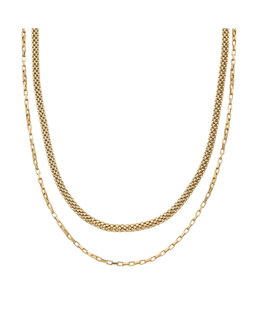 Skagen Women's Merete Gold Stainless Steel Multi-Strand Necklace